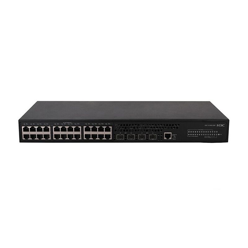 Коммутатор H3C S5130S-28P-EI PoE+ (24×GE PoE + 4×10GE SFP+)