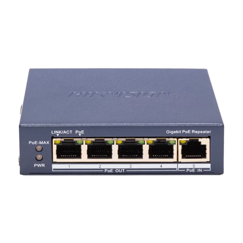 Неуправляемый PoE-коммутатор Hikvision DS-3E0505P-E/M