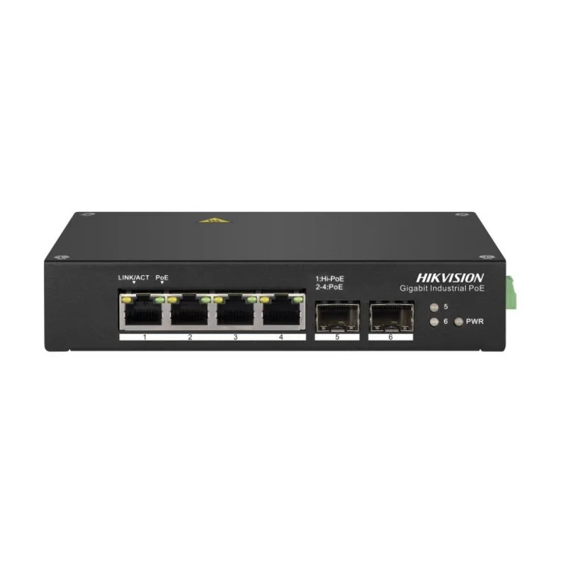 Неуправляемый PoE-коммутатор Hikvision DS-3T0506HP-E/HS
