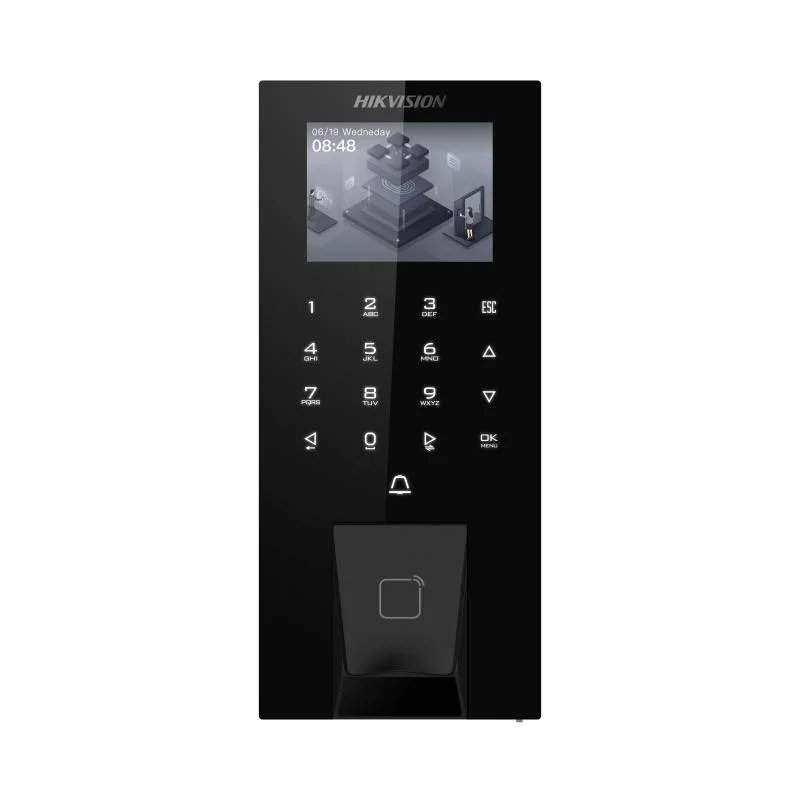 Терминал доступа Hikvision DS-K1T807MBFWX-QRE1 (отпечаток, QR, карта)