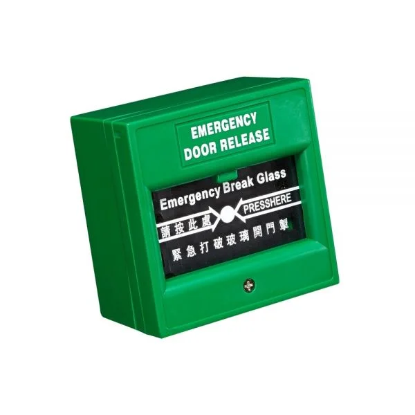 Аварийная кнопка разблокировки двери Hikvision DS-K7PEB/Green