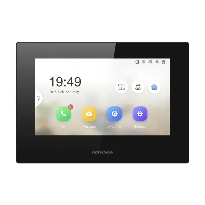Видеодомофон (внутренняя станция) Hikvision DS-KH6320-LE1(B)