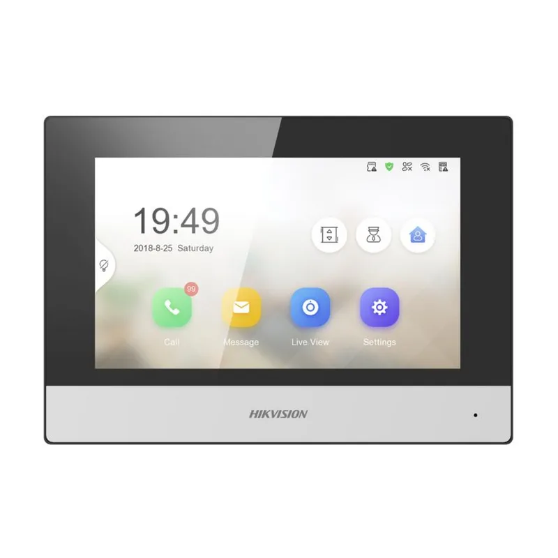 Видеодомофон (внутренняя станция) Hikvision DS-KH6320-WTE1(O-STD)