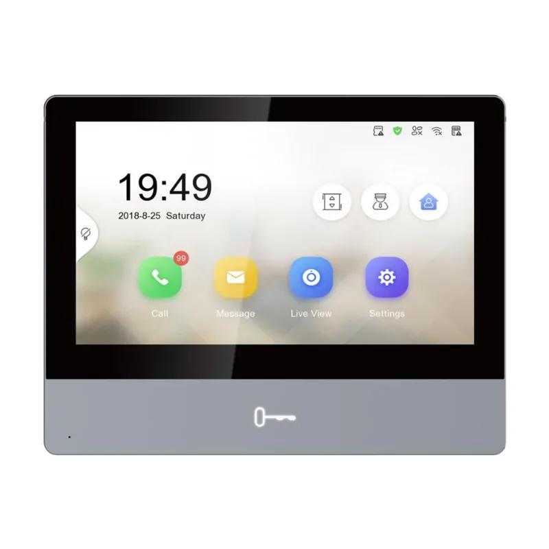 Видеодомофон (внутренняя станция) Hikvision DS-KH8350-WTE1(O-STD)