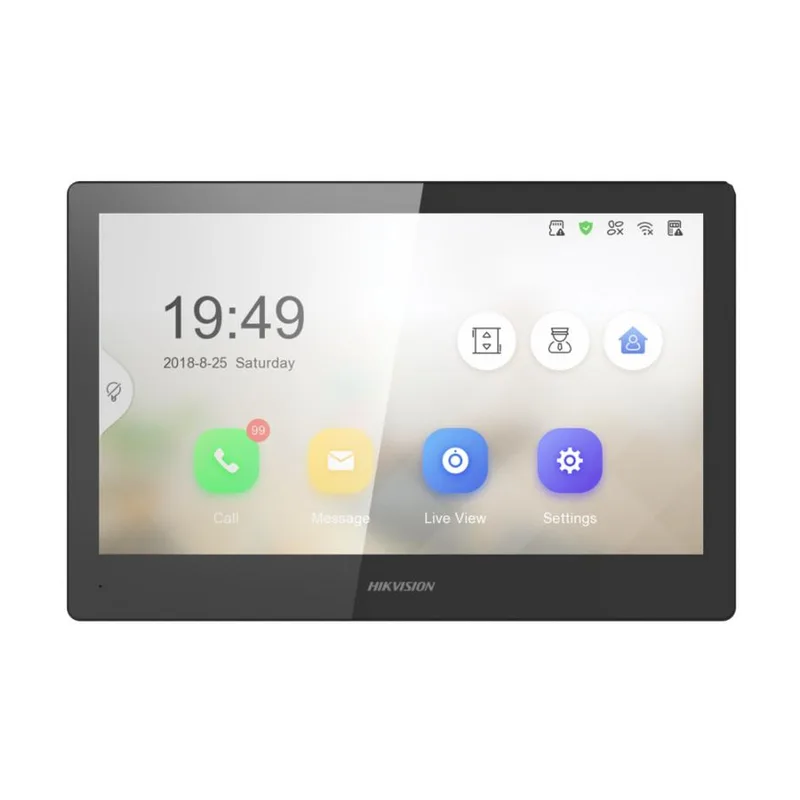 Видеодомофон (внутренняя станция) Hikvision DS-KH8520-WTE1(O-STD)
