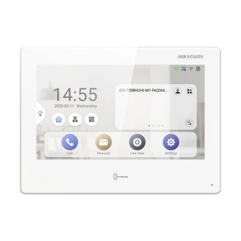 Видеодомофон (внутренняя станция) Hikvision DS-KH9310-WTE1(B)