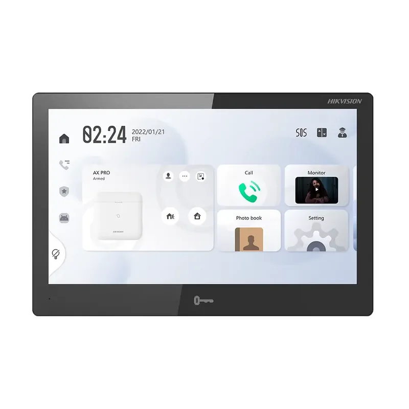 Видеодомофон (внутренняя станция) Hikvision DS-KH9510-WTE1/Black