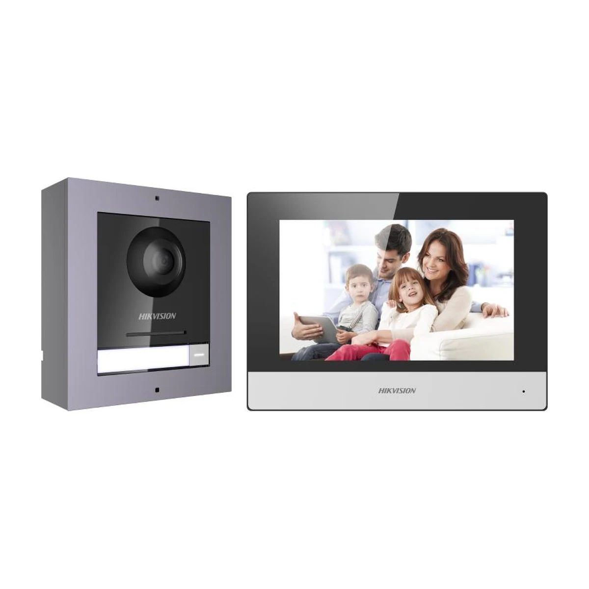 Комплект видеодомофона Hikvision DS-KIS602(B)
