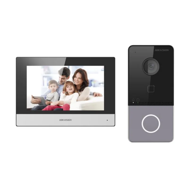 Комплект видеодомофона Hikvision DS-KIS603-P(B)(O-STD)