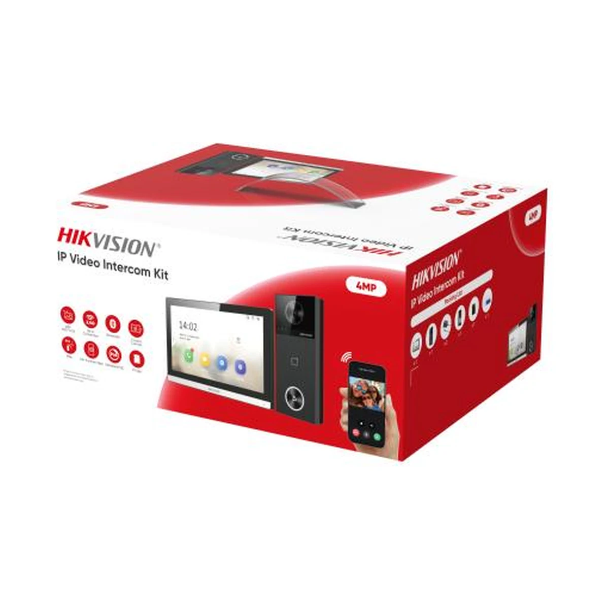 Комплект IP-домофона Hikvision DS-KIS610-P (монитор + вызывная панель) — фото 2