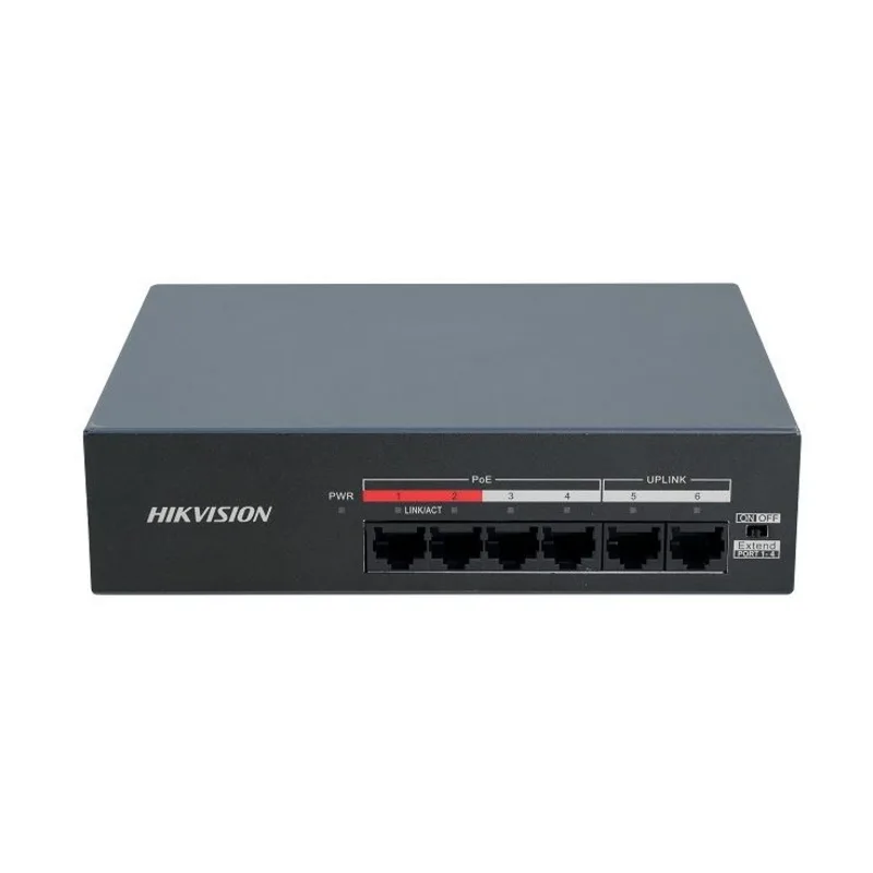 Неуправляемый PoE-коммутатор Hikvision DS-XS06-P