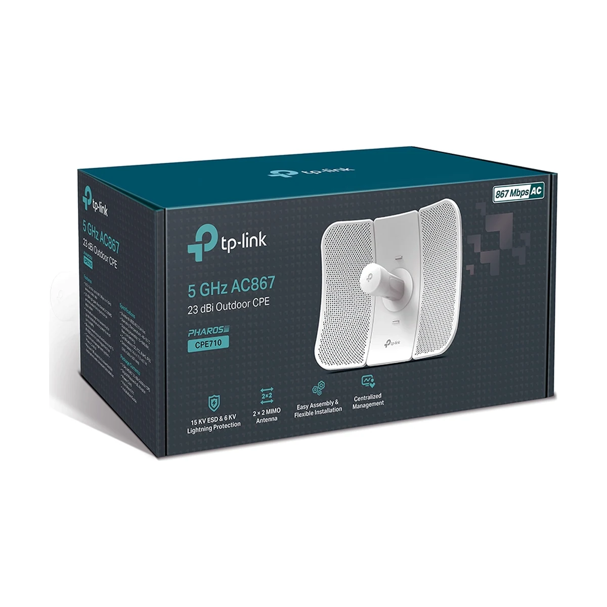 Wi-Fi мост TP-Link CPE710 (5 ГГц, 23 дБи, AC867) — фото 3