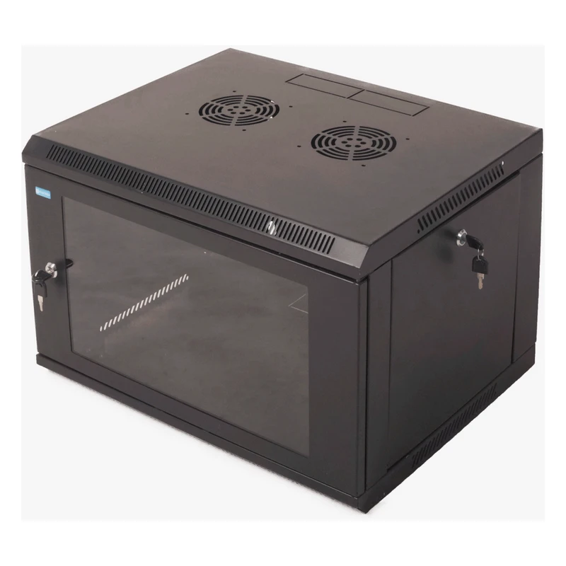 Pixietech 6U 570*450*370 mm duvar tipi kabinet, metal kapak