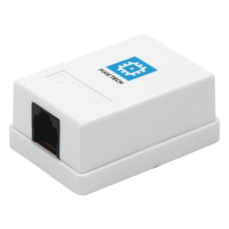 Sıva üstü priz Pixietech, CAT5e UTP RJ-45, 1 port