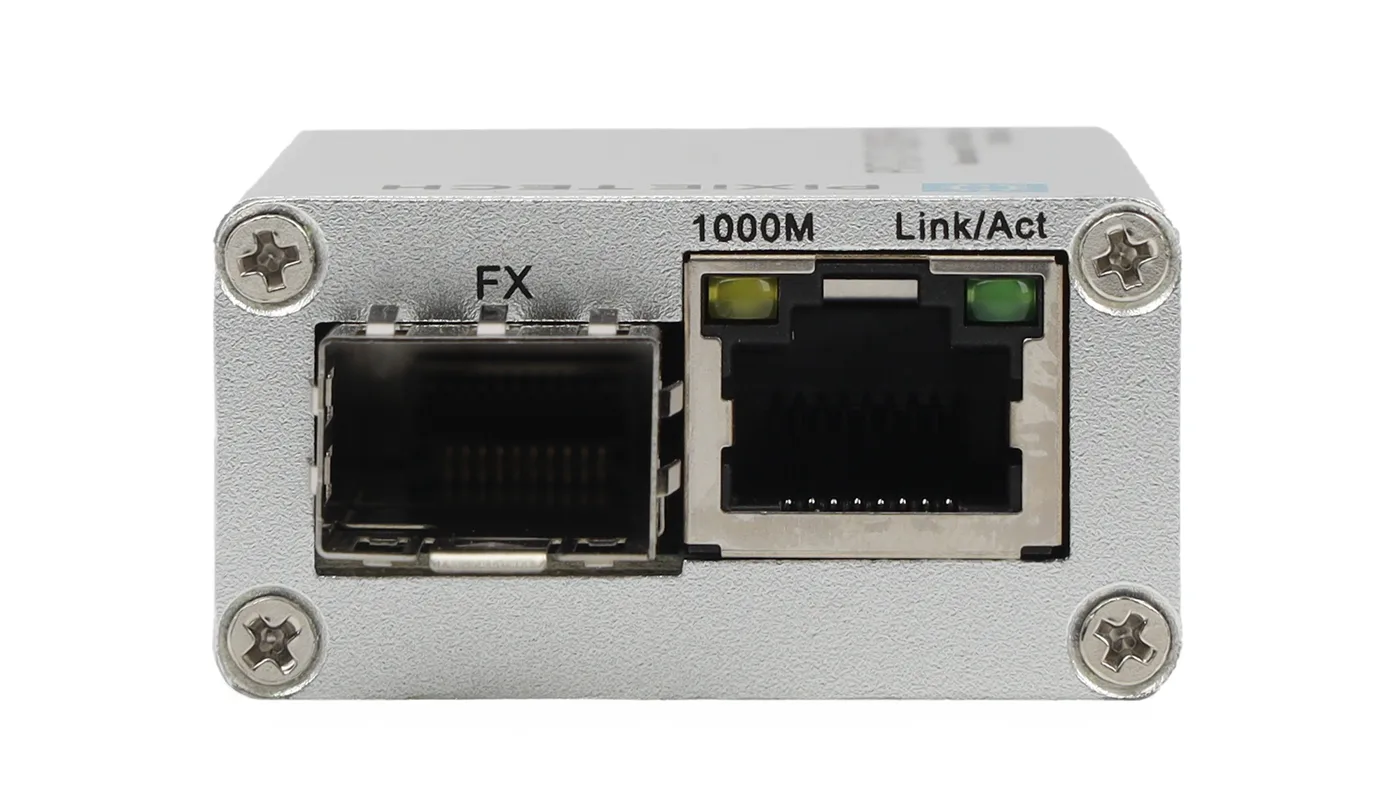 Медиаконвертер 10/100/1000-Base-T / 100/1000Base-FX с SFP-портом (мини) — фото 4
