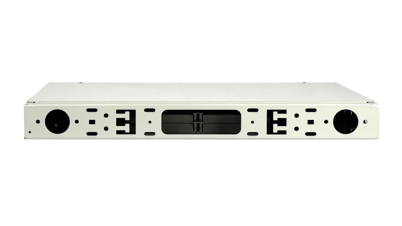 Pixietech 19" optical patch panel (ODF), fully equipped for 8 LC Duplex ports (kit with adapters and cords) — фото 2