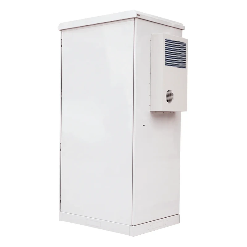 Pixietech 24U dış mekan her hava koşuluna dayanıklı kabinet, derinlik 1000mm (önceden kurulu klima 1000W)