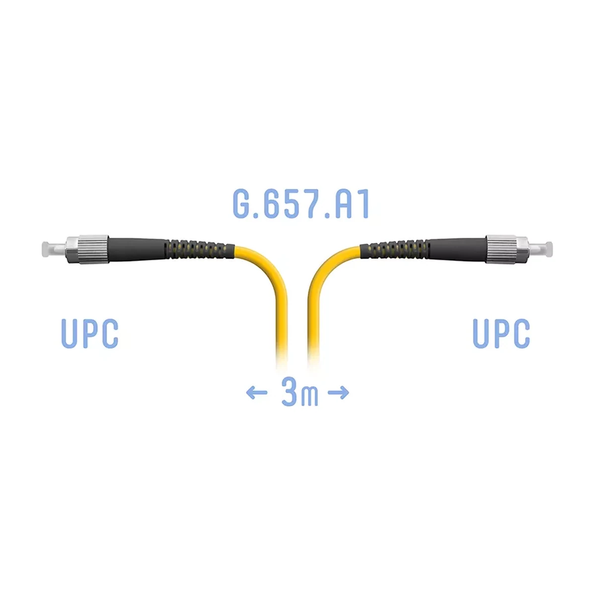 Патчкорд оптический FC/UPC SM, 3 м