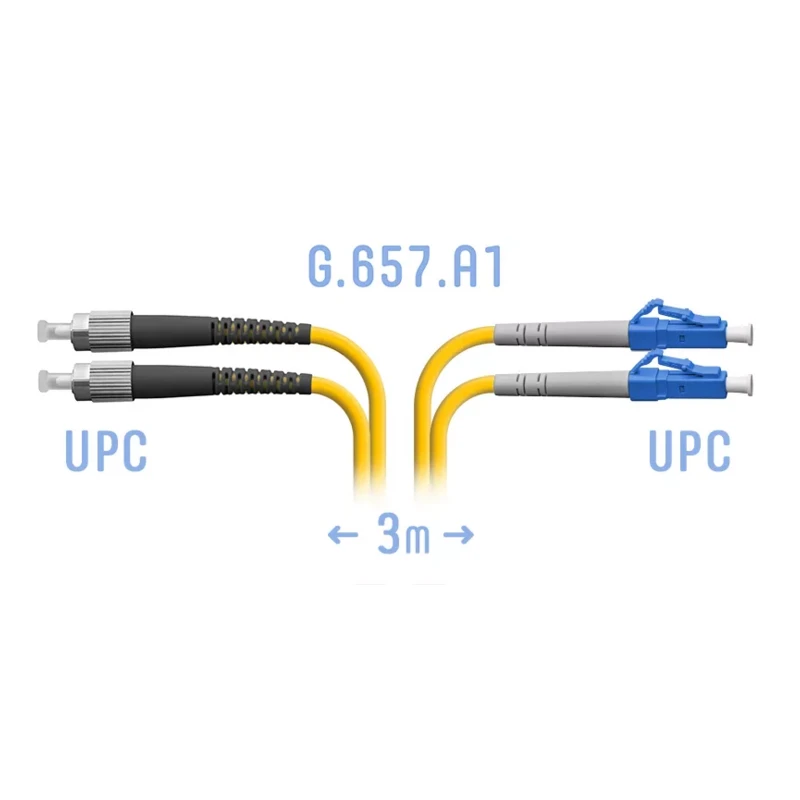 Патчкорд оптический FC/UPC SM Duplex, 3 м