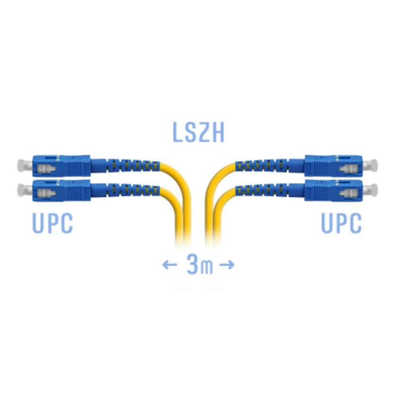 Патчкорд оптический FC/UPC-SC/UPC SM, 3 м