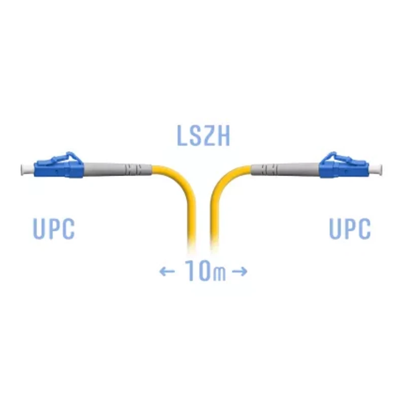 Патчкорд оптический LC/UPC-FC/UPC SM, 10 м