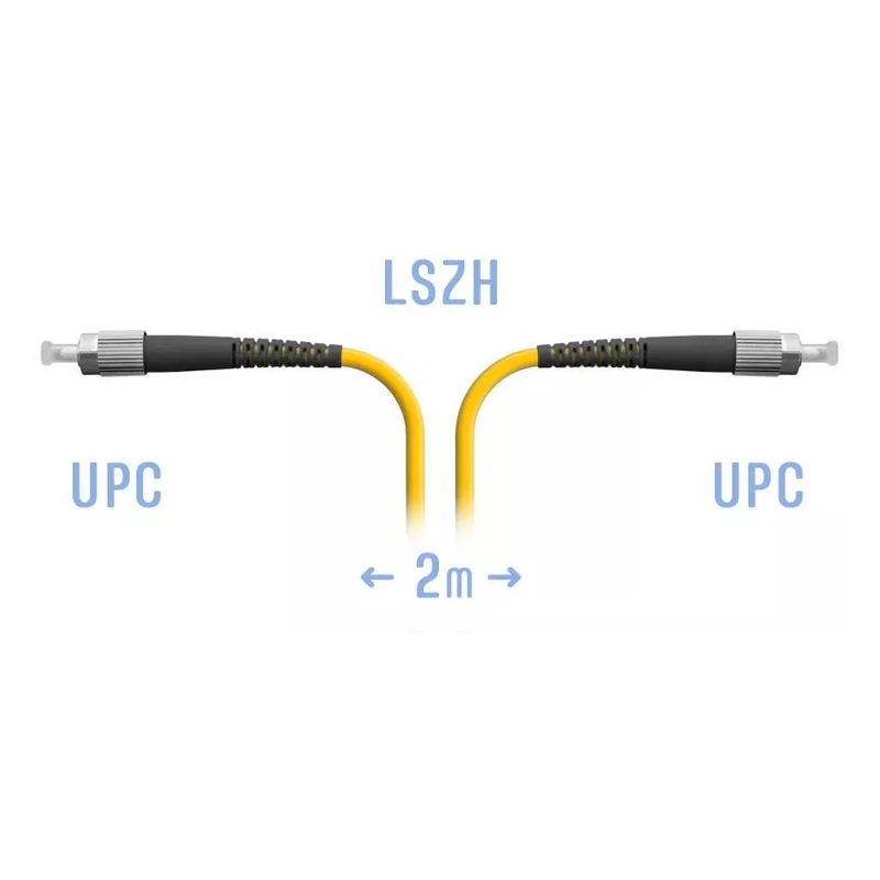 Патчкорд оптический LC/UPC-FC/UPC SM, 2 м