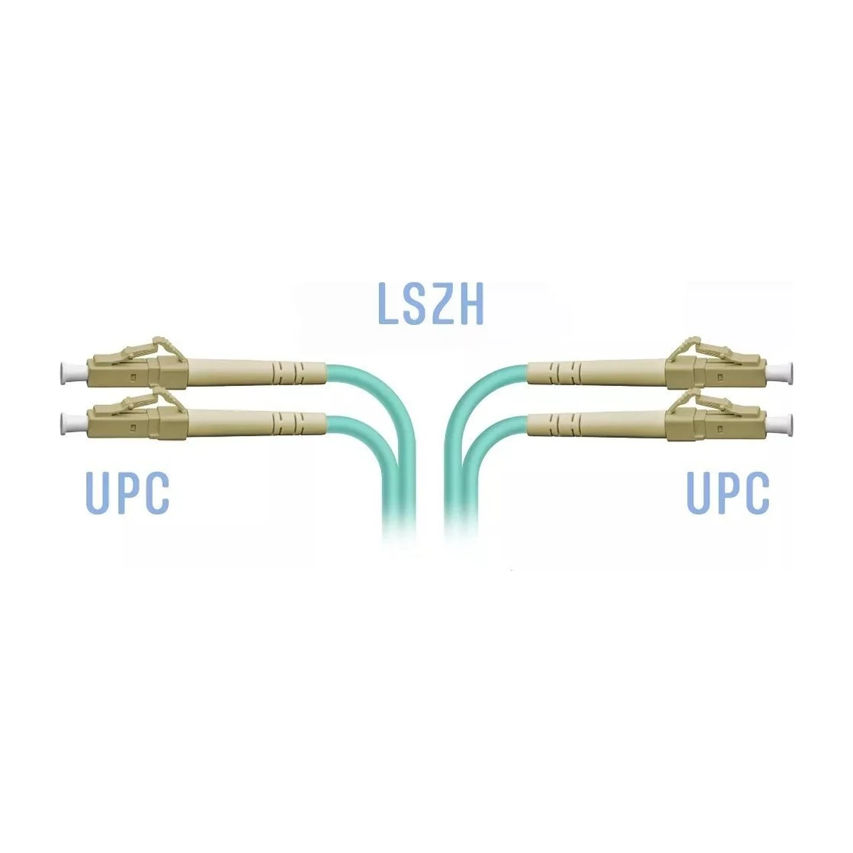 Патчкорд оптический LC/UPC MM OM3 Duplex, 30 м