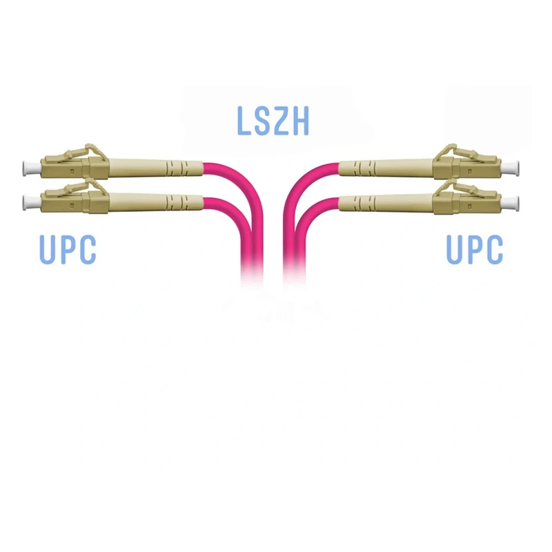 Патчкорд оптический LC/UPC MM OM4 Duplex, 20 м