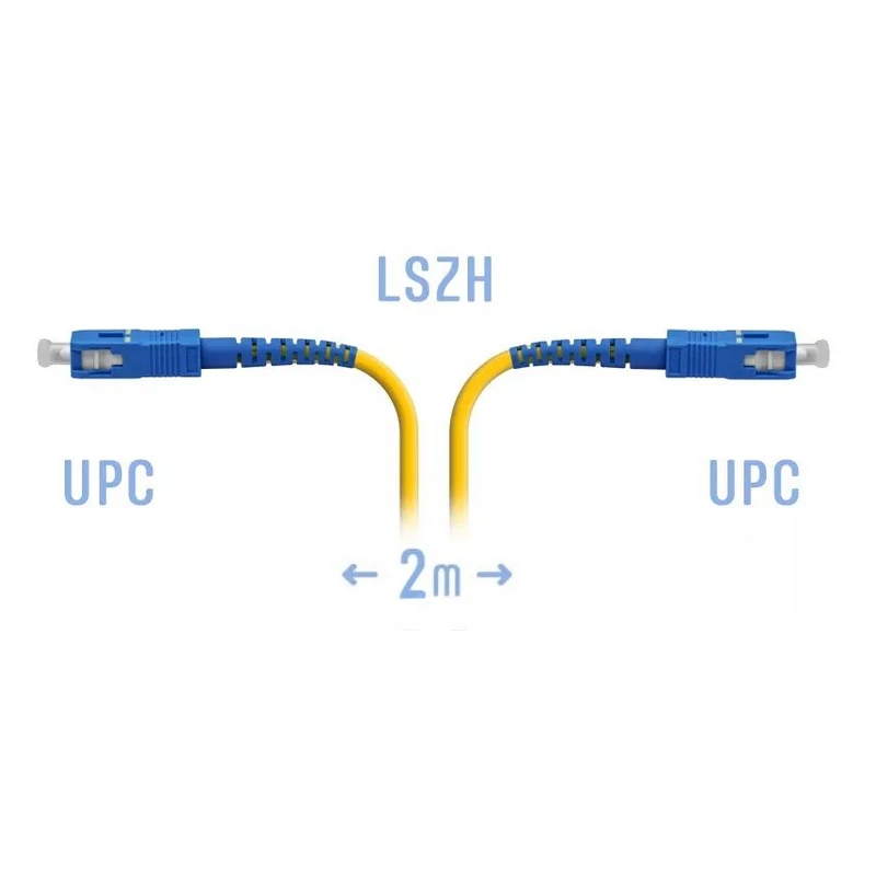 Патчкорд оптический SC/UPC SM, 2 м