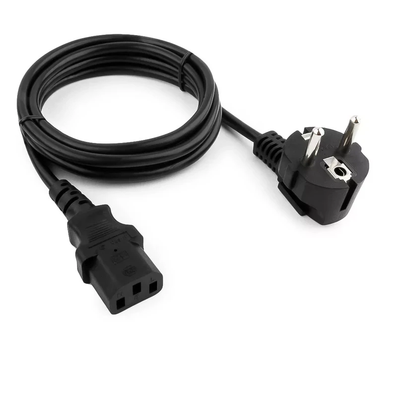 Кабель питания Pixietech EU-Schuko/IEC320-C13, 220B, 10А, 1.8м