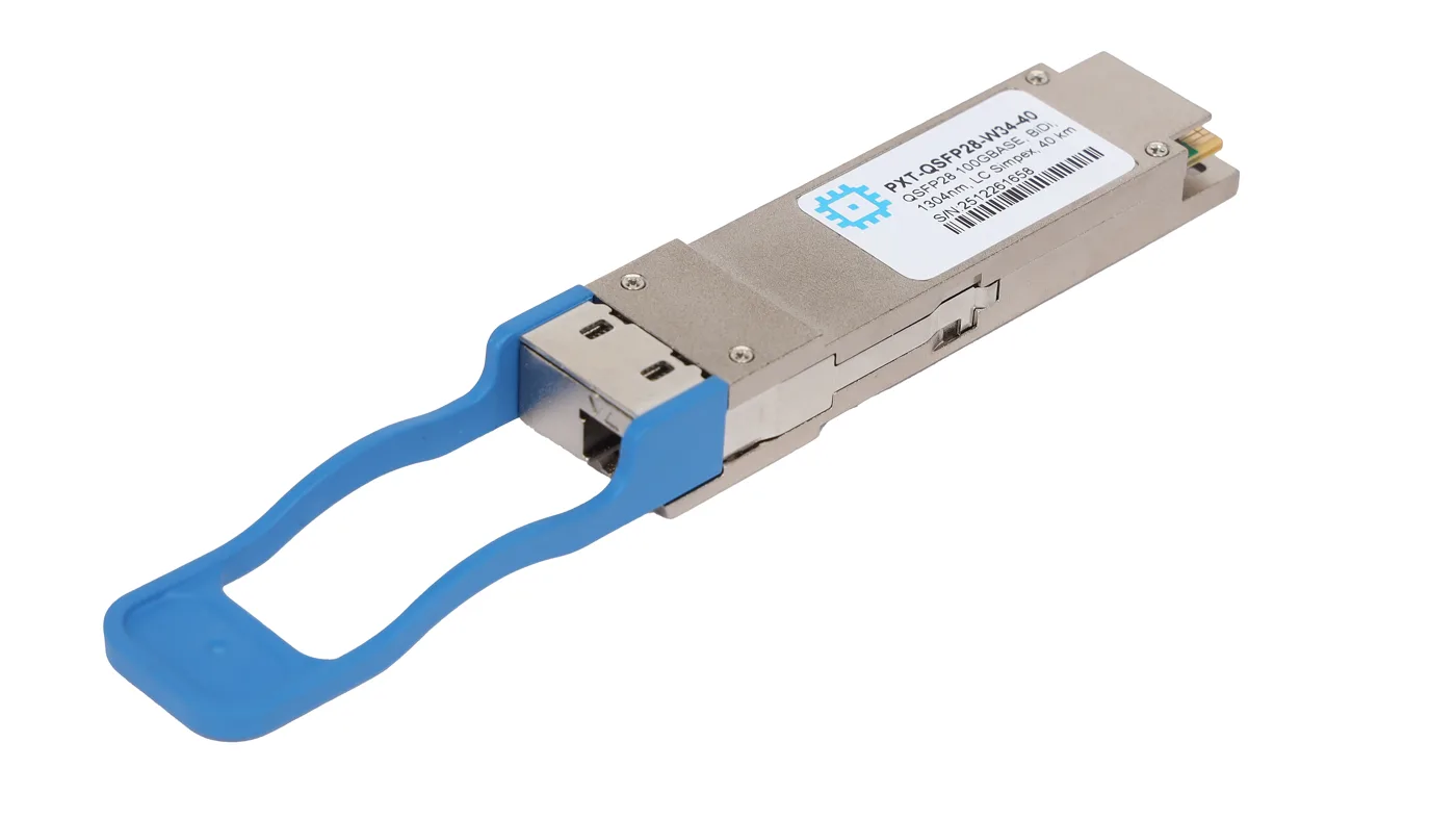 Модуль, QSFP28 100GBASE, BiDi, 1304нм, LC Simpex, дальность до 40 км