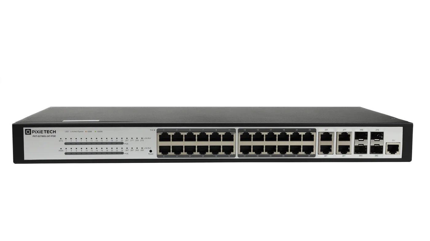 Управляемый PoE коммутатор уровня L2 PXT-S2780G-24T-POE