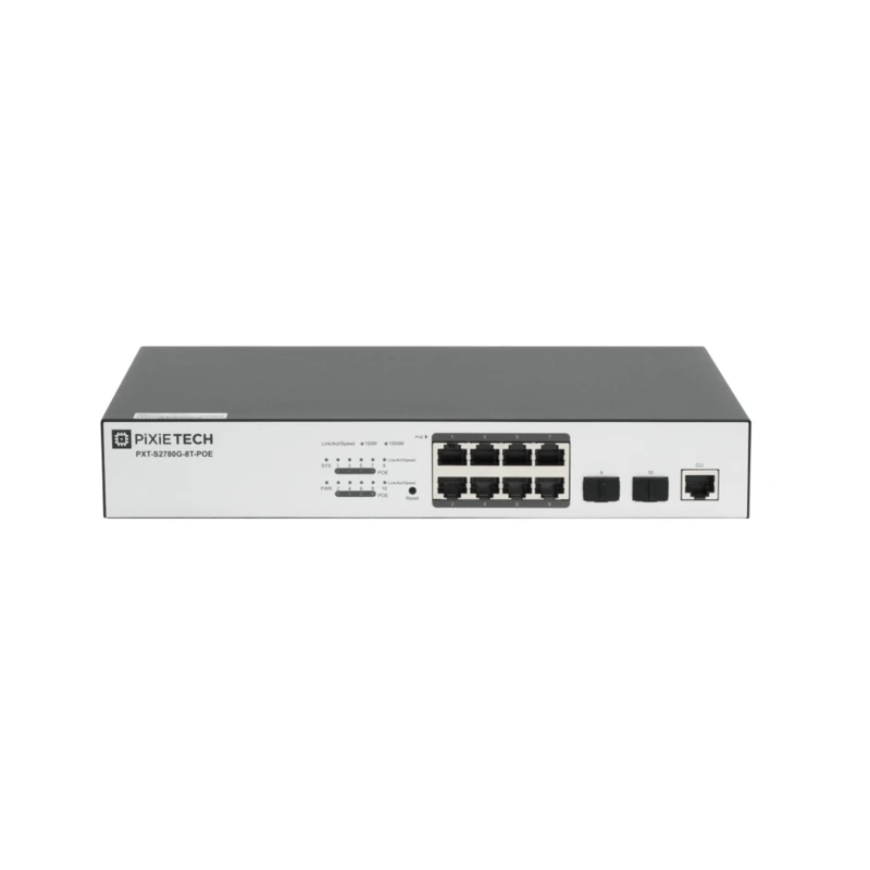 Управляемый PoE коммутатор уровня L2 PXT-S2780G-8T-POE