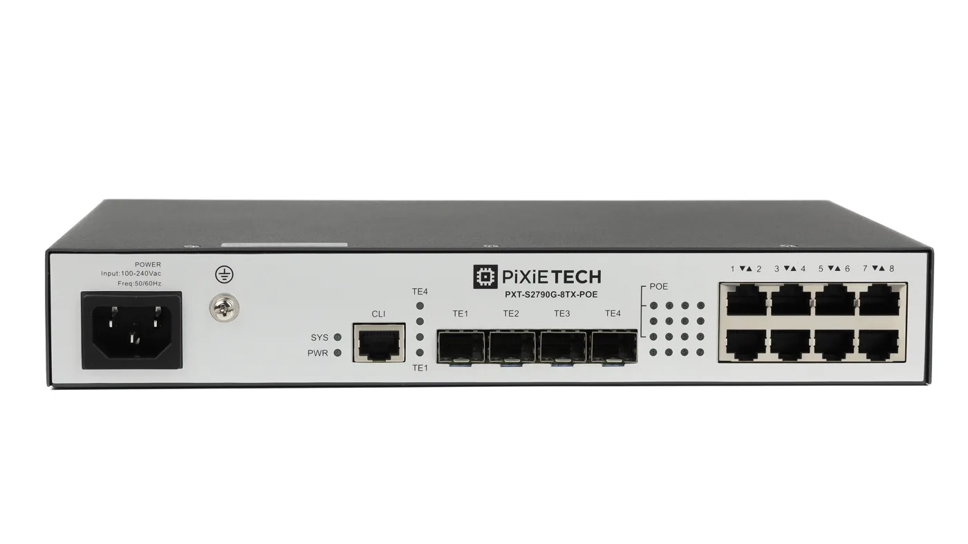 Управляемый PoE коммутатор уровня L3 PXT-S2790G-8TX-POE