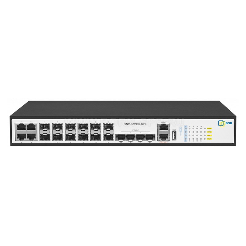 Управляемый коммутатор уровня 3 SNR-S2995G-12FX-UPS