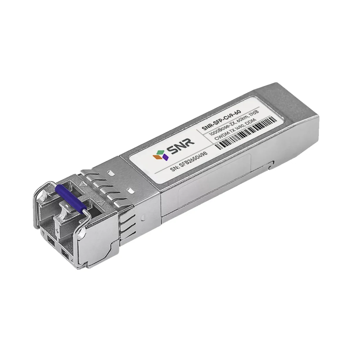 Модуль SNR SFP CWDM оптический, дальность до 60км (17dB), 1490нм