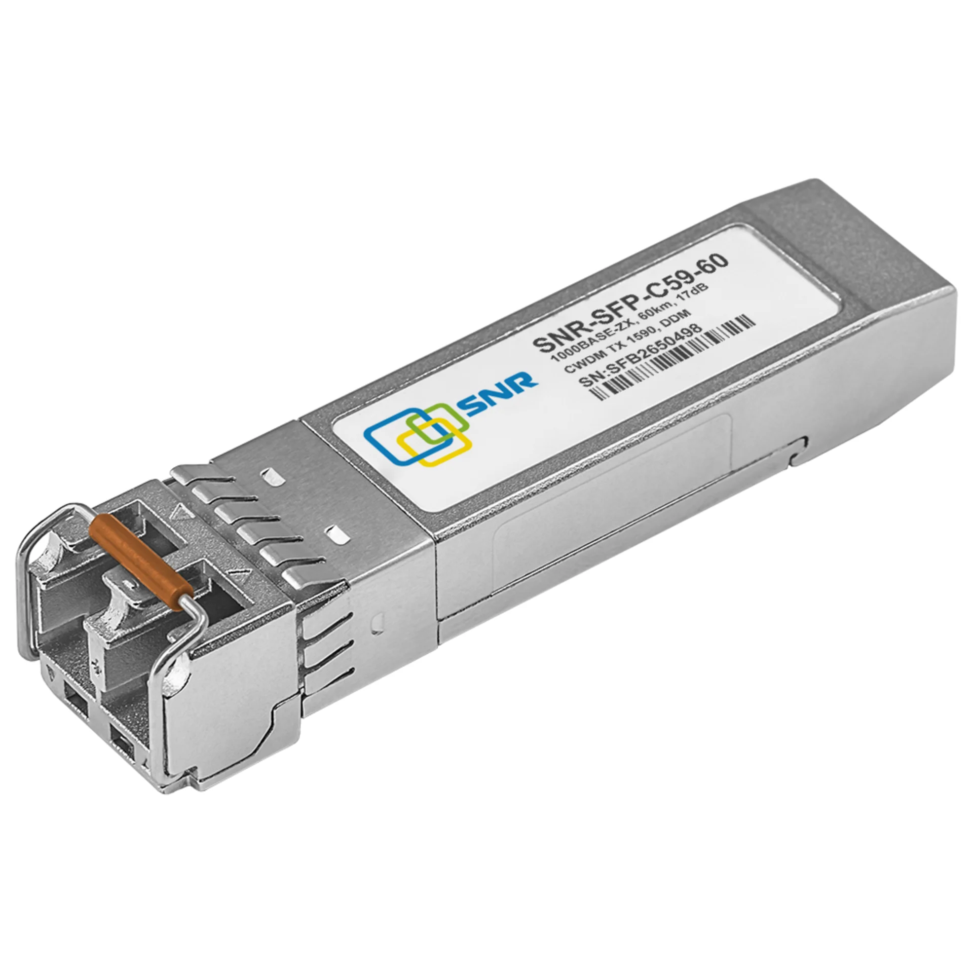 Модуль SFP CWDM оптический, дальность до 60км (17dB), 1490нм
