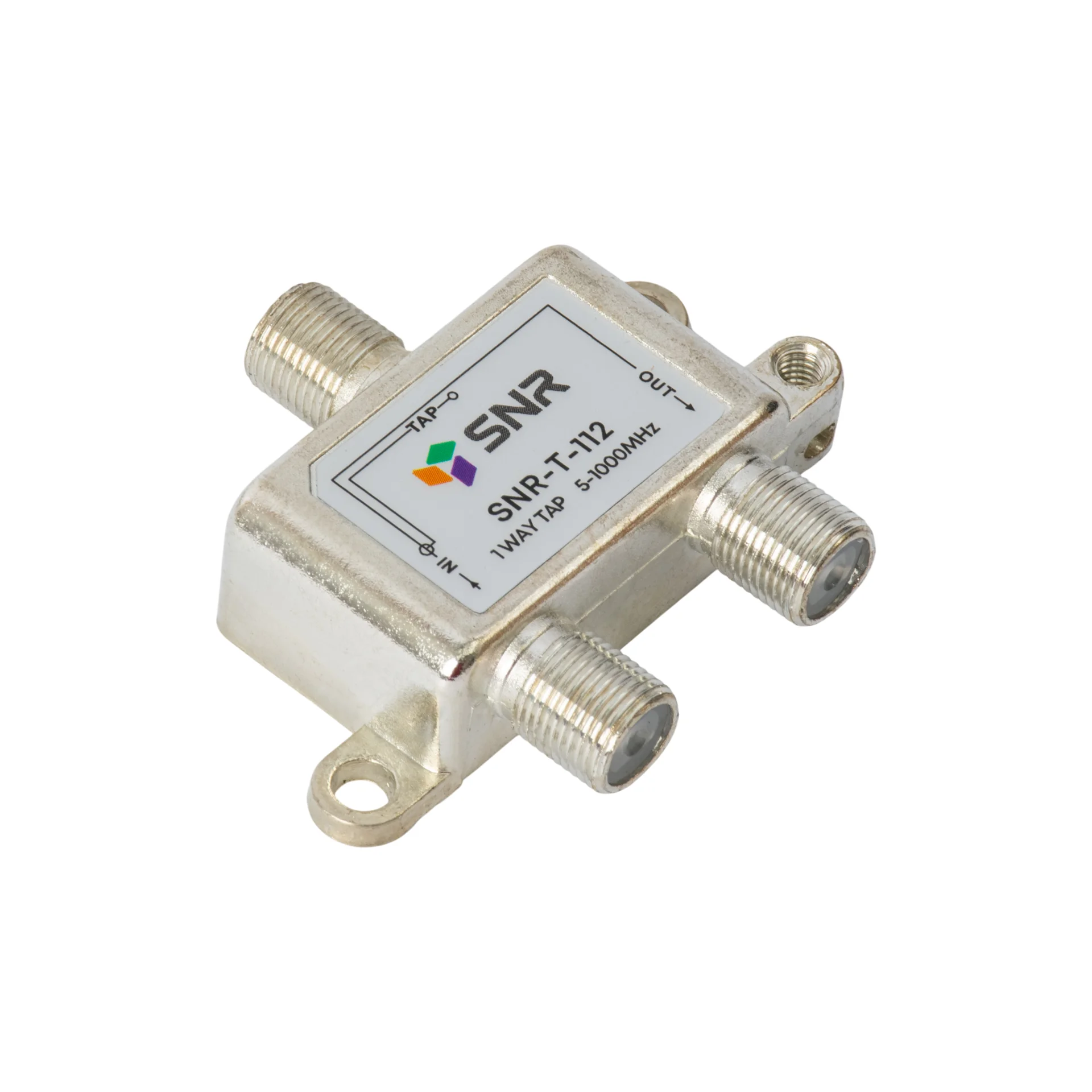 Ответвитель абонентский SNR-T-112 на 1 отвод, затухание IN-TAP 12dB