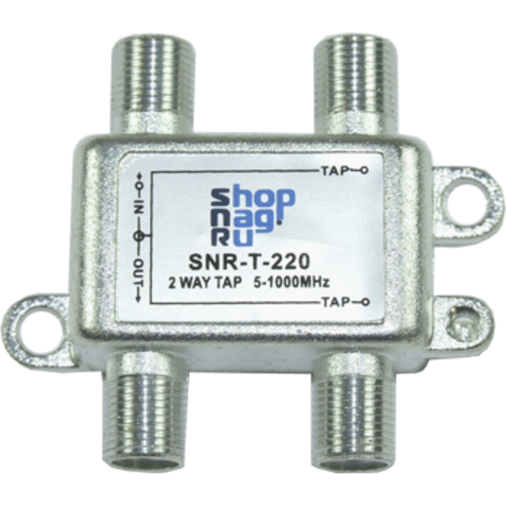 Ответвитель абонентский SNR-T-212 на 2 отвода, затухание IN-TAP 12dB