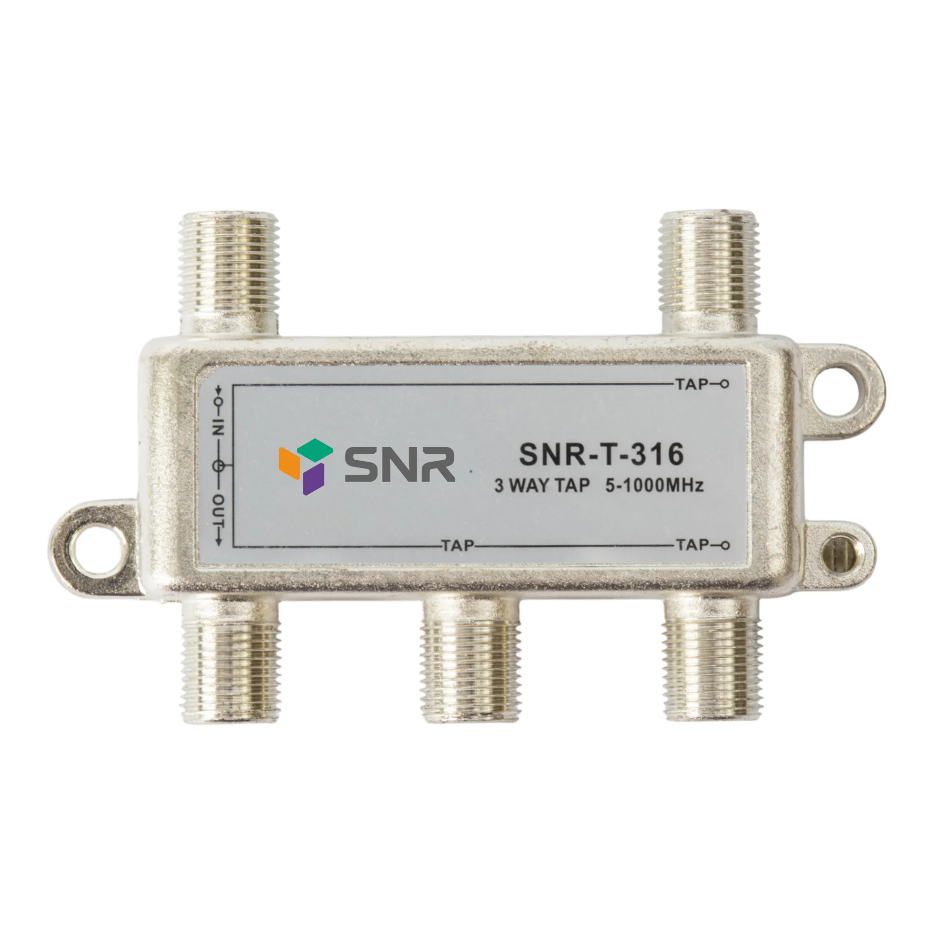 Ответвитель абонентский SNR-T-216 на 2 отвода, затухание IN-TAP 16dB