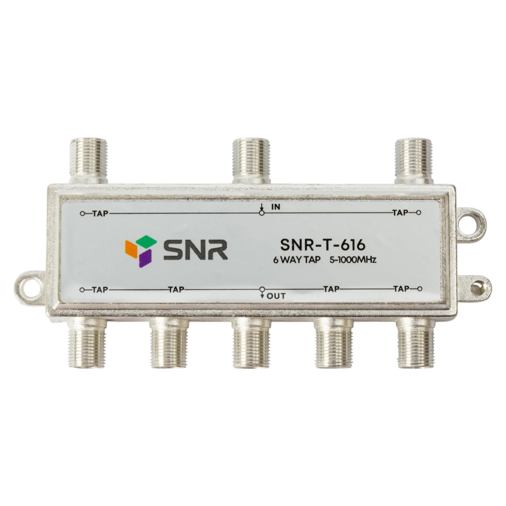 Ответвитель абонентский SNR-T-616 на 6 отвода, затухание IN-TAP 16db