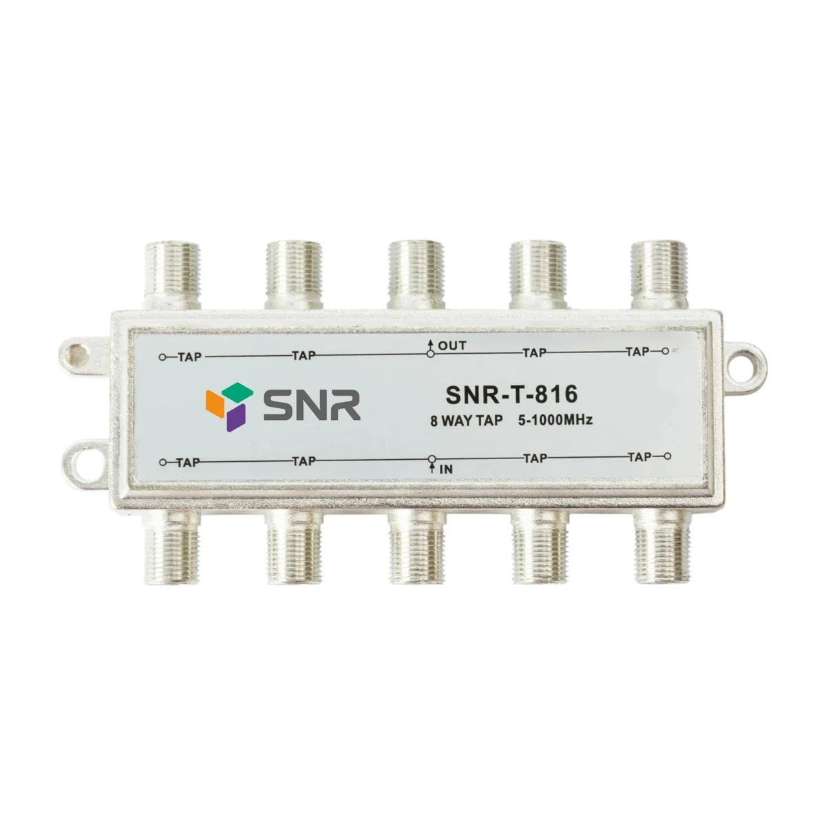 Ответвитель абонентский SNR-T-816 на 8 отвода, затухание IN-TAP 16db