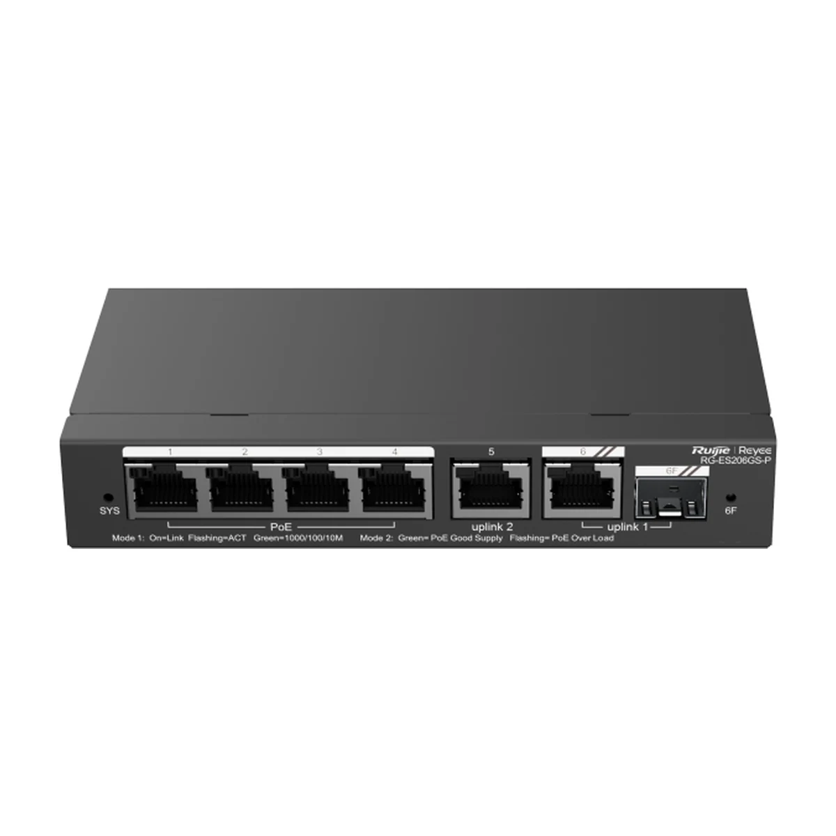 Коммутатор L2 Ruijie RG-ES206GS-P