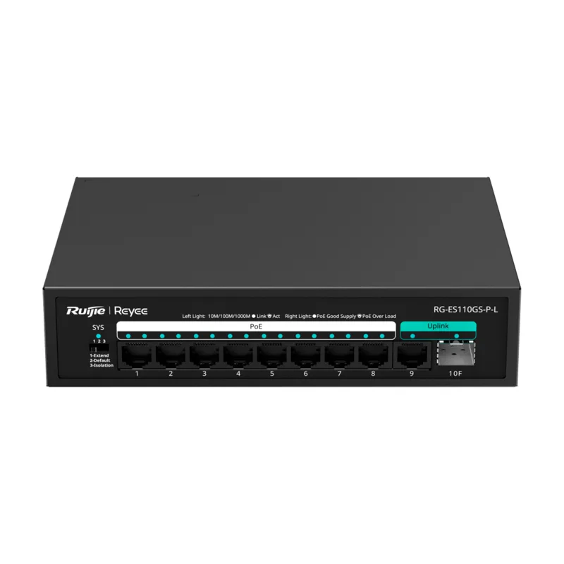Неуправляемый коммутатор Ruijie RG-ES110GS-P-L