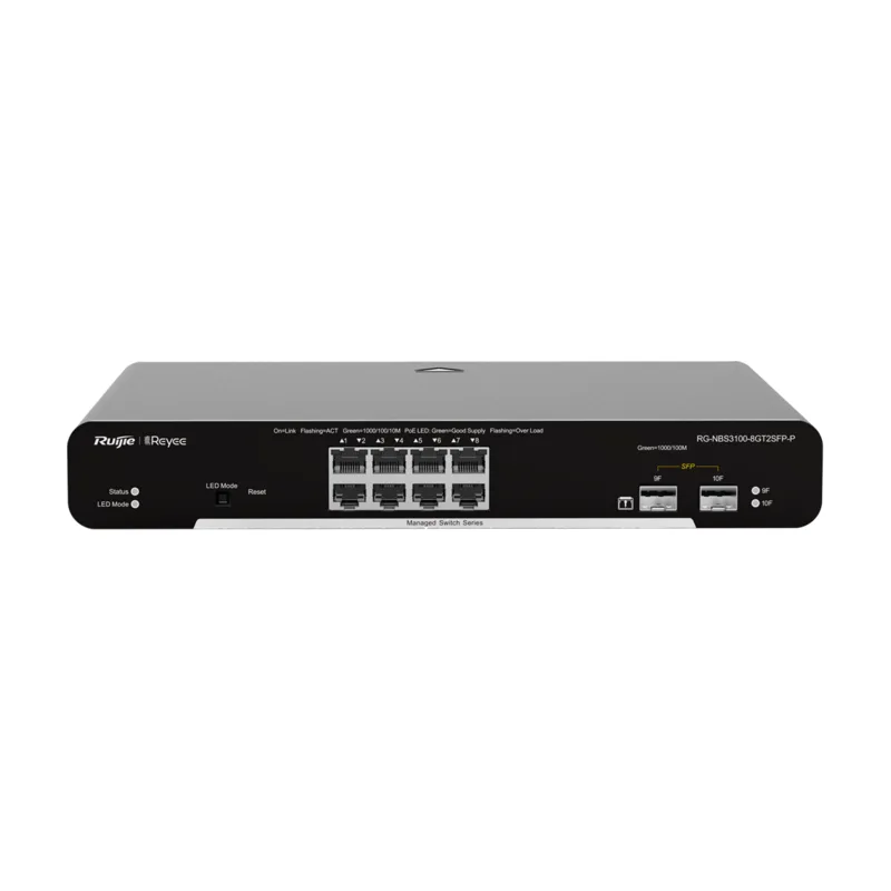 Коммутатор L2+ Ruijie RG-NBS3100-8GT2SFP-P