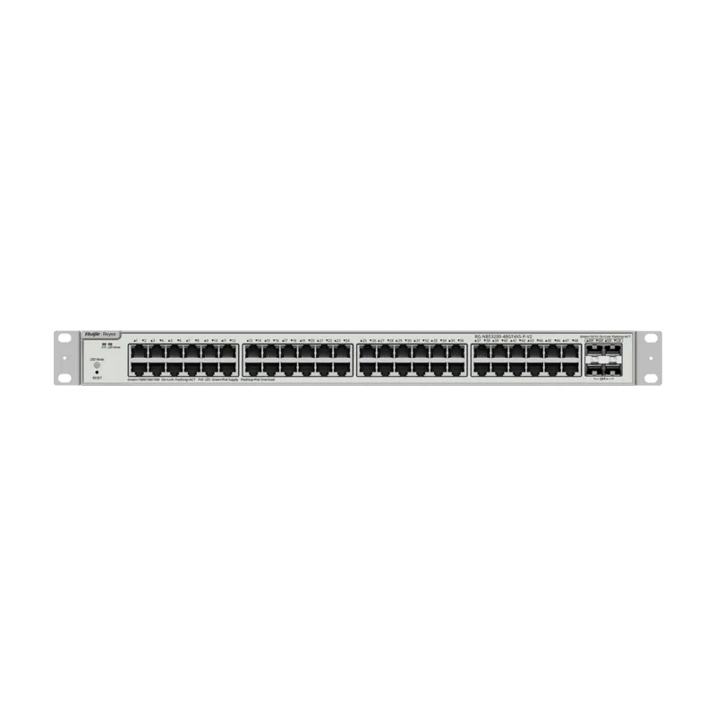 Коммутатор L2+ Ruijie RG-NBS3200-48GT4XS-P-V2