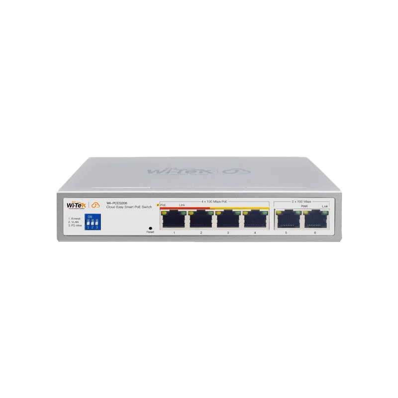 PoE-коммутатор Wi-Tek WI-PCES206 Cloud Poe 4+2 MB