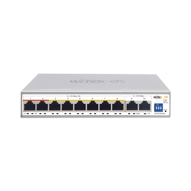 PoE-коммутатор Wi-Tek WI-PCES210G Cloud Poe 8 MB +2 GB