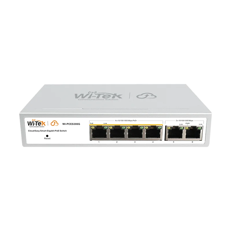 PoE-коммутатор Wi-Tek WI-PCES306G V2 Cloud Poe 4+2 GB