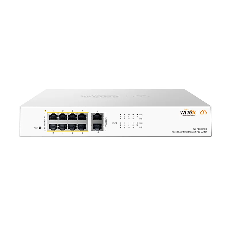 PoE-коммутатор Wi-Tek WI-PCES310G Cloud Poe 8+2 GB